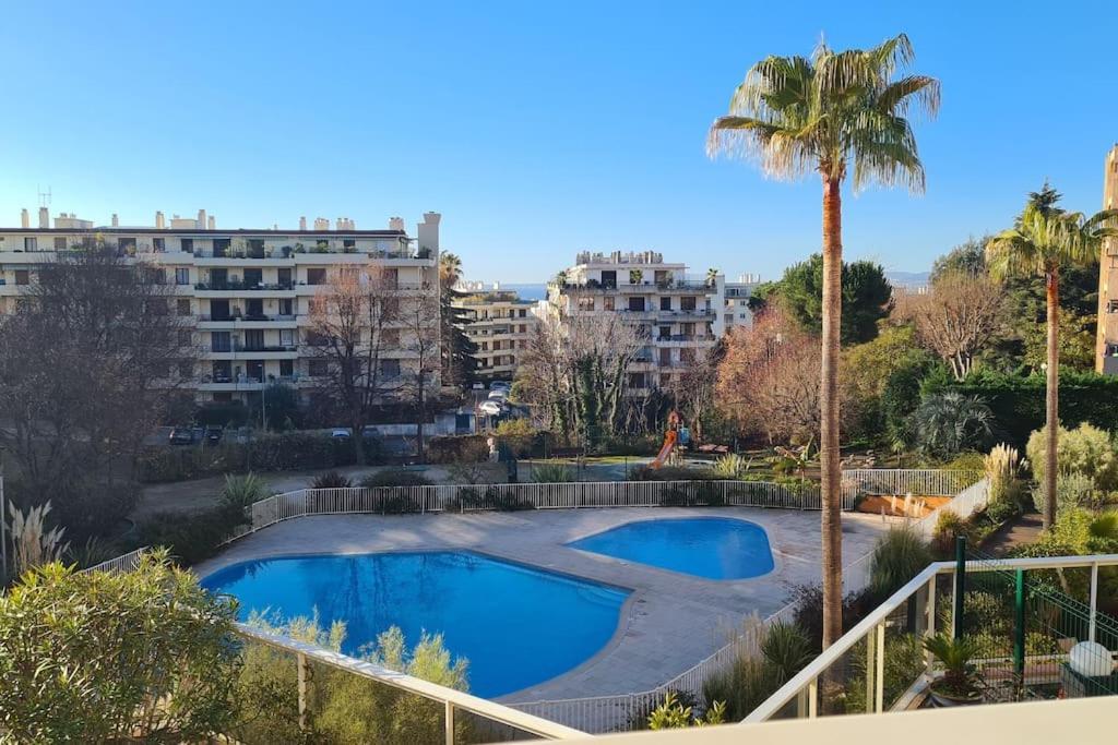 Appartement Vue Mer Sur Les Hauteurs De 니스 외부 사진