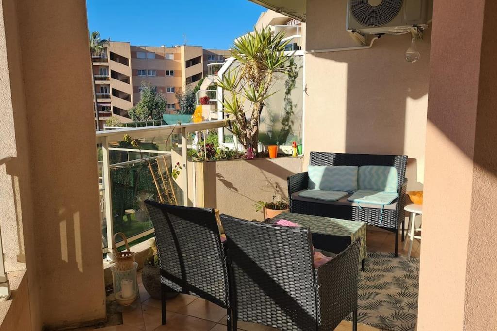 Appartement Vue Mer Sur Les Hauteurs De 니스 외부 사진