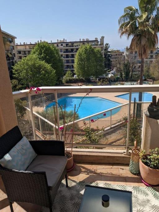 Appartement Vue Mer Sur Les Hauteurs De 니스 외부 사진